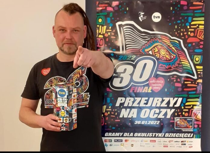 Marcin Gwizdalski - szef gubińskiego sztabu WOŚP - zaprasza na 30. Finał WOŚP w Gubinie