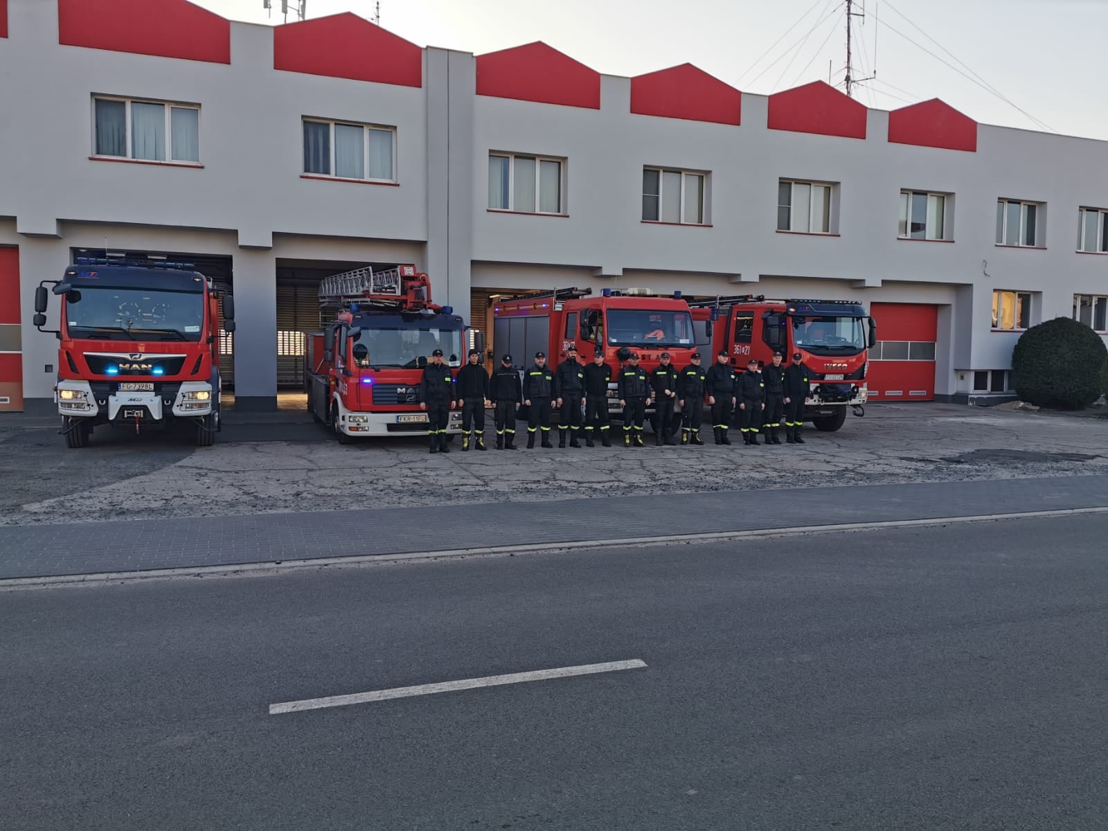Hołd dla strażaków z Ukrainy.